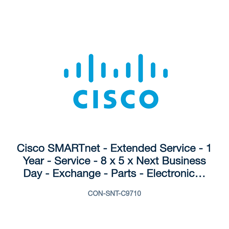 CON-SNT-C9710: Cisco SMARTnet - Extended Service - 1 Year - Service