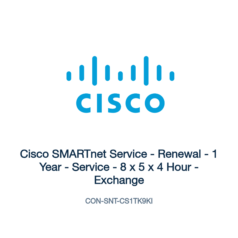 CON-SNT-CS1TK9KI: Cisco SMARTnet Service