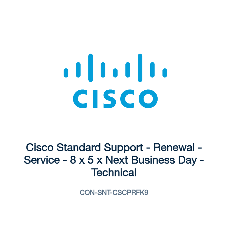 CON-SNT-CSCPRFK9: Cisco Standard Support