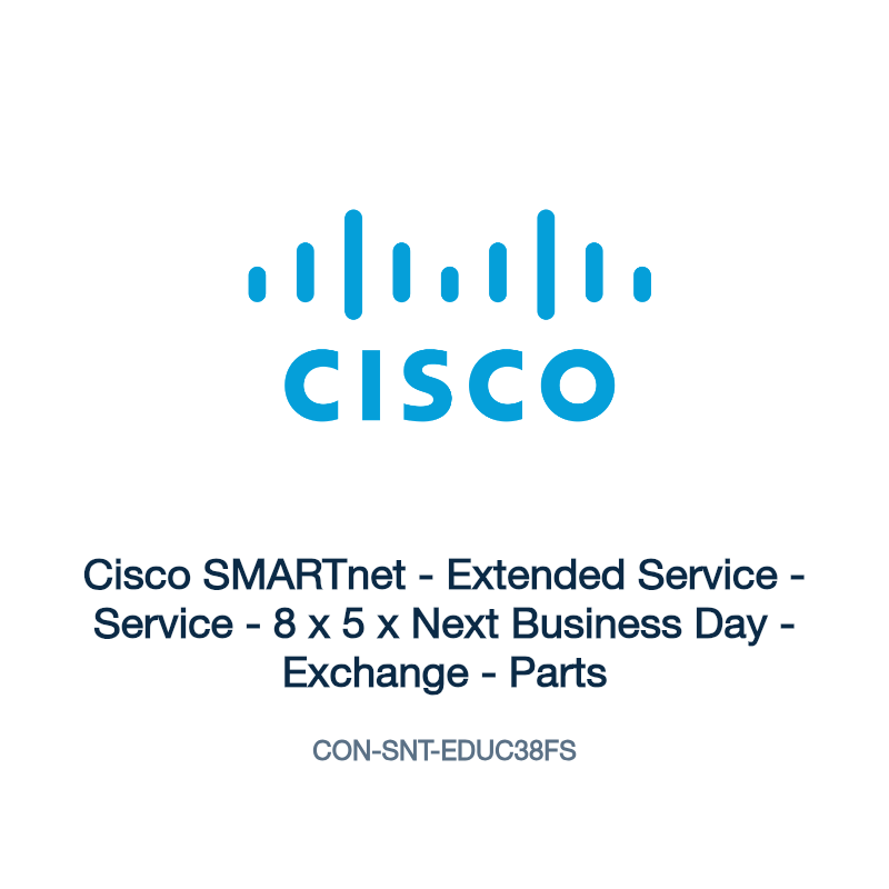 CON-SNT-EDUC38FS: Cisco SMARTnet - Extended Service - Service - 8 x 5 x Next Business