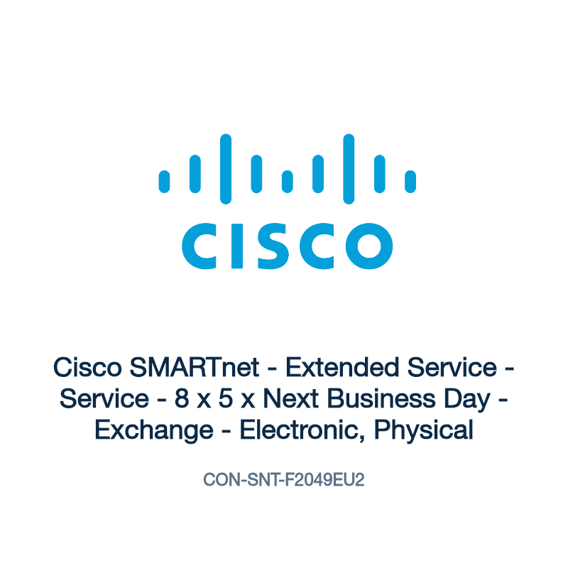 CON-SNT-F2049EU2: Cisco SMARTnet - Extended Service - Service - 8 x 5 x Next Business