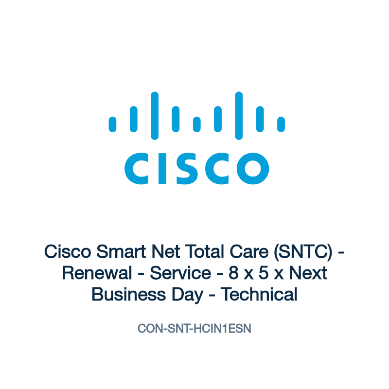 CON-SNT-HCIN1ESN: Cisco Smart Net Total Care (SNTC)