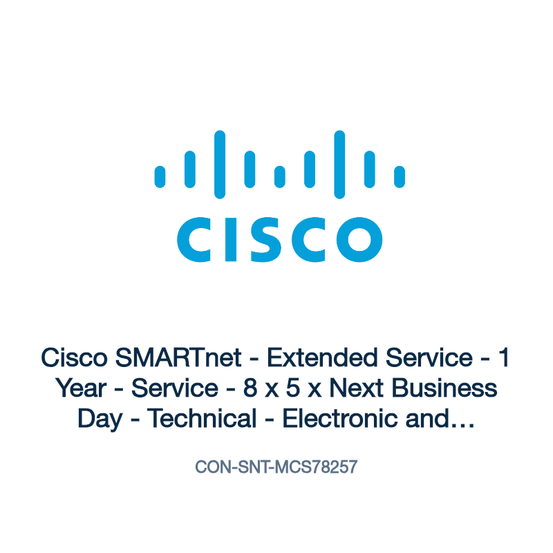 CON-SNT-MCS78257: Cisco SMARTnet - Extended Service - 1 Year - Service