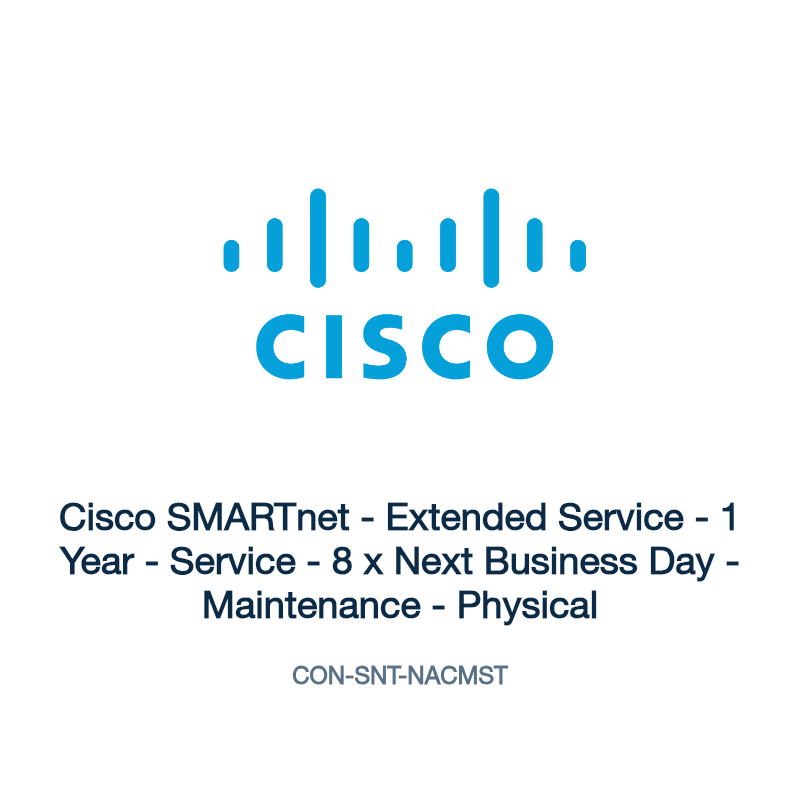 CON-SNT-NACMST: Cisco SMARTnet - Extended Service - 1 Year - Service - 8 x Next