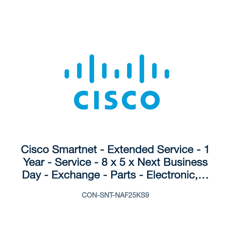 CON-SNT-NAF25KS9: Cisco Smartnet - Extended Service - 1 Year - Service