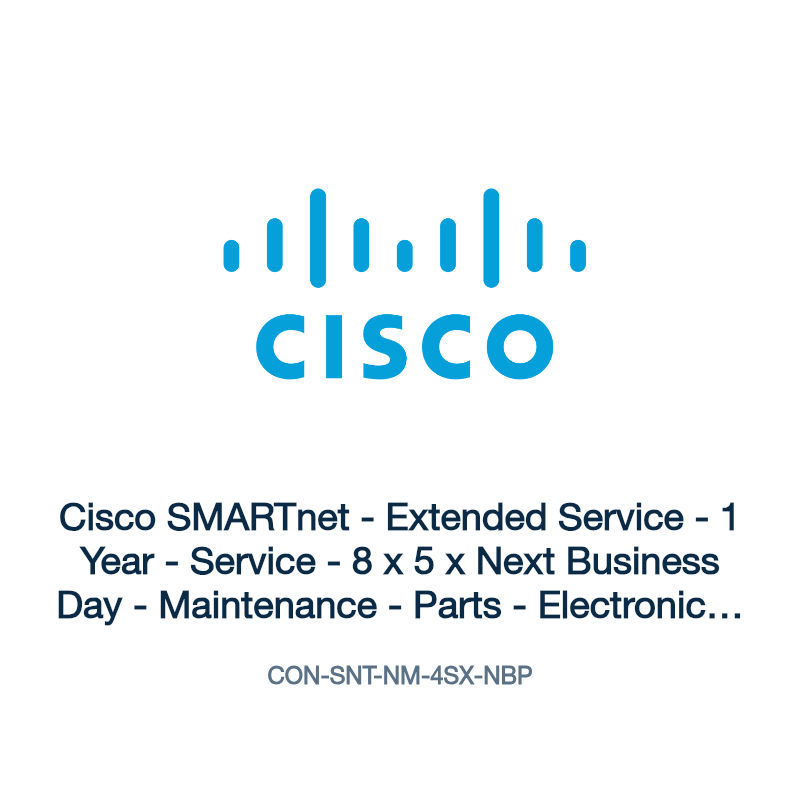 CON-SNT-NM-4SX-NBP: Cisco SMARTnet - Extended Service - 1 Year - Service