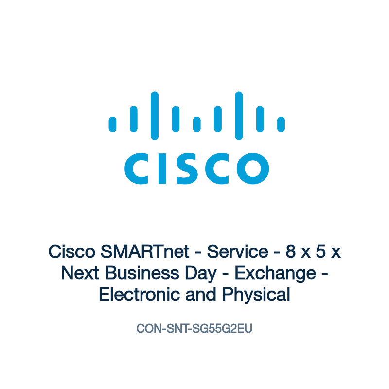 CON-SNT-SG55G2EU: Cisco SMARTnet - Service - 8 x 5 x Next Business Day - Exchange