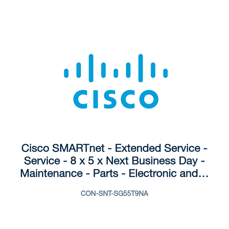 CON-SNT-SG55T9NA: Cisco SMARTnet - Extended Service - Service - 8 x 5 x Next Business