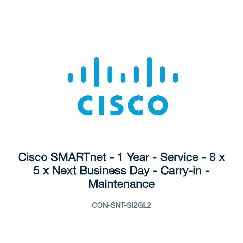 CON-SNT-SI2GL2: Cisco SMARTnet - 1 Year - Service - 8 x 5 x Next Business Day -