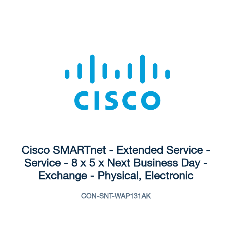CON-SNT-WAP131AK: Cisco SMARTnet - Extended Service - Service - 8 x 5 x Next Business