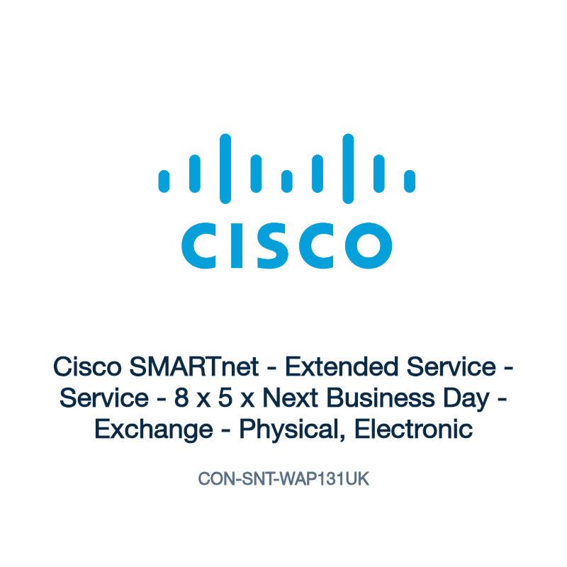 CON-SNT-WAP131UK: Cisco SMARTnet - Extended Service - Service - 8 x 5 x Next Business