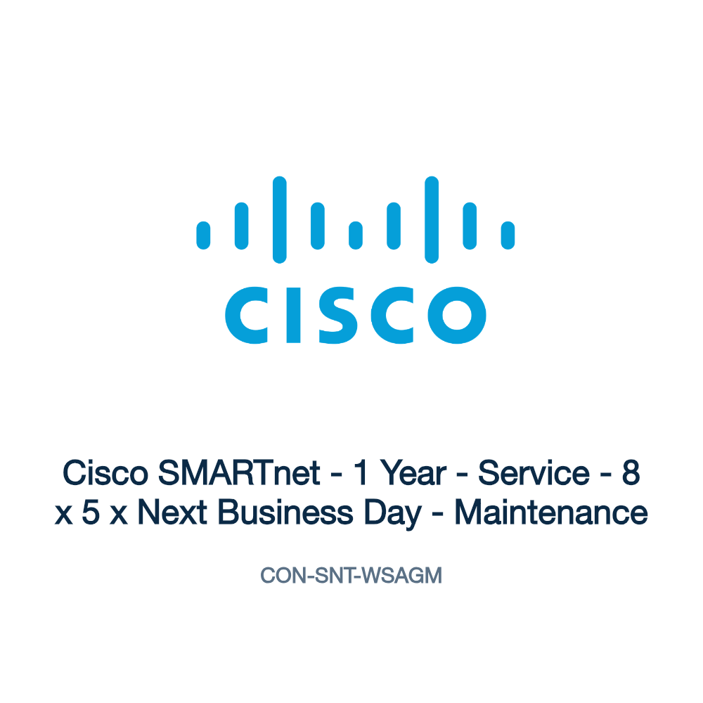 CON-SNT-WSAGM: Cisco SMARTnet - 1 Year - Service - 8 x 5 x Next Business Day -