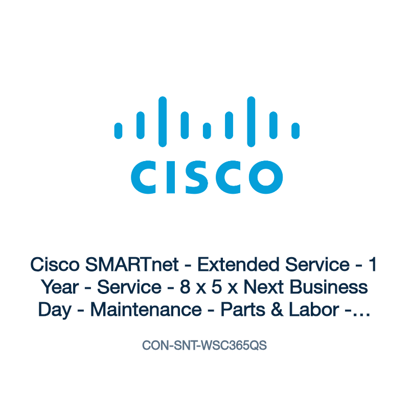CON-SNT-WSC365QS: Cisco SMARTnet - Extended Service - 1 Year - Service