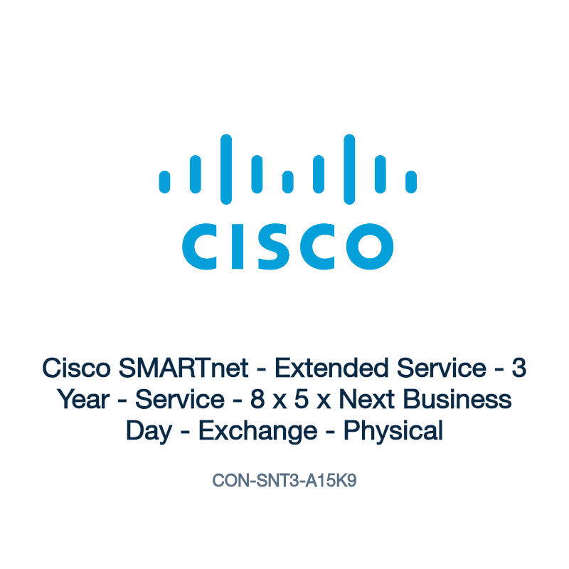 CON-SNT3-A15K9: Cisco SMARTnet - Extended Service - 3 Year - Service
