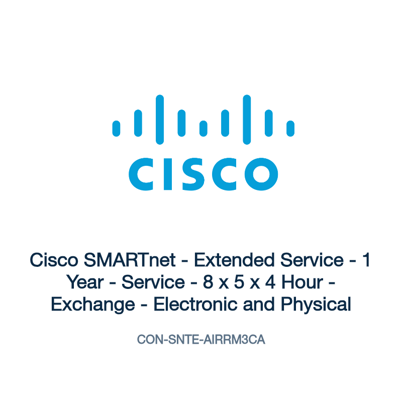 CON-SNTE-AIRRM3CA: Cisco SMARTnet - Extended Service - 1 Year - Service - 8 x 5 x 4 Hour