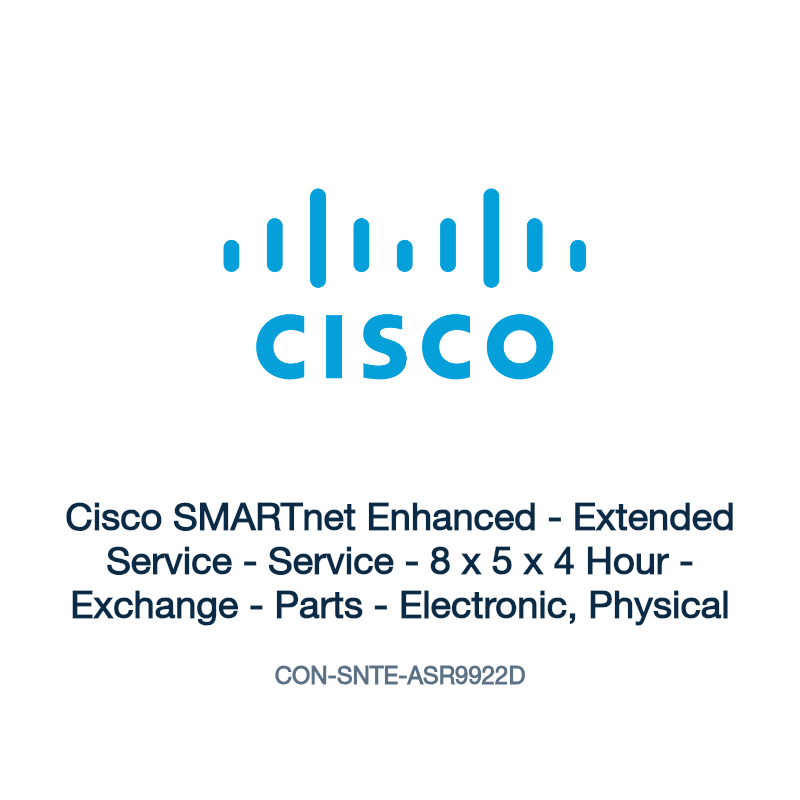 CON-SNTE-ASR9922D: Cisco SMARTnet Enhanced
