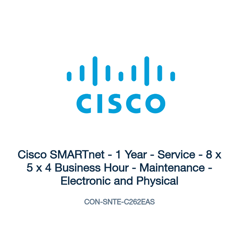 CON-SNTE-C262EAS: Cisco SMARTnet - 1 Year - Service - 8 x 5 x 4 Business Hour -