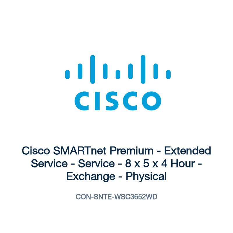CON-SNTE-WSC3652WD: Cisco SMARTnet Premium