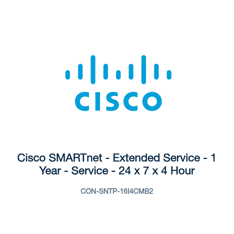 CON-SNTP-16I4CMB2: Cisco SMARTnet - Extended Service - 1 Year - Service - 24 x 7 x 4 Hour