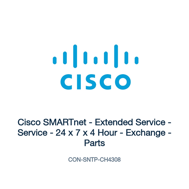 CON-SNTP-CH4308: Cisco SMARTnet - Extended Service - Service - 24 x 7 x 4 Hour -
