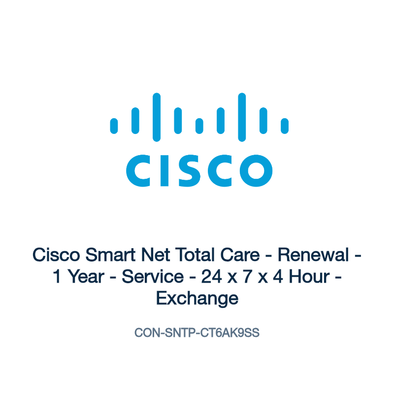 CON-SNTP-CT6AK9SS: Cisco Smart Net Total Care