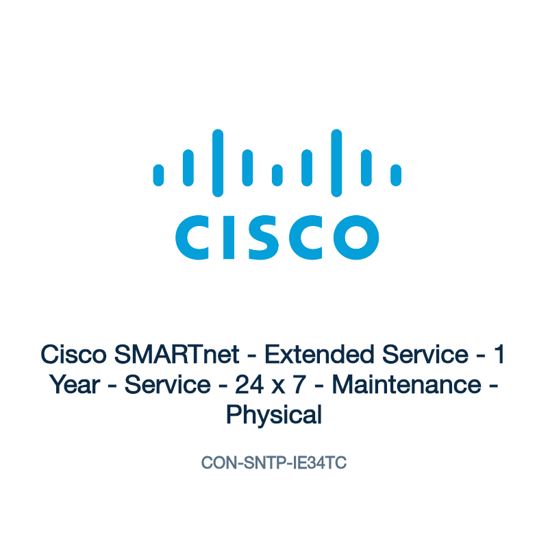 CON-SNTP-IE34TC: Cisco SMARTnet - Extended Service - 1 Year - Service - 24 x 7 -