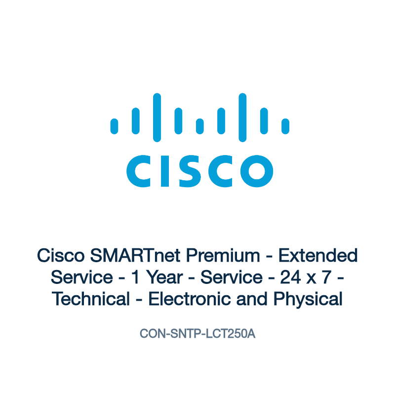 CON-SNTP-LCT250A: Cisco SMARTnet Premium