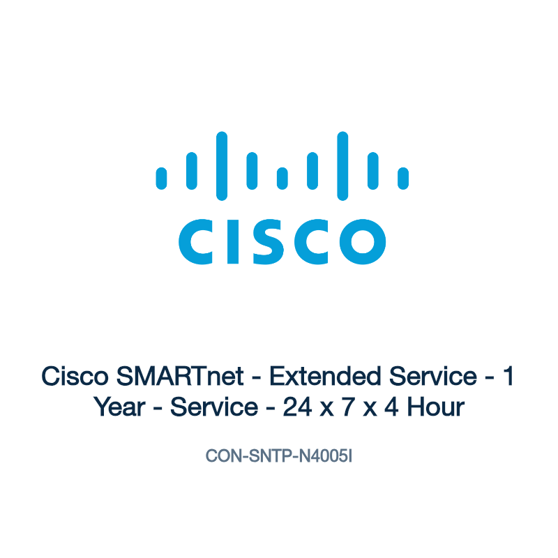 CON-SNTP-N4005I: Cisco SMARTnet - Extended Service - 1 Year - Service - 24 x 7 x 4 Hour