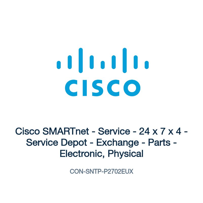 CON-SNTP-P2702EUX: Cisco SMARTnet - Service - 24 x 7 x 4 - Service Depot - Exchange -
