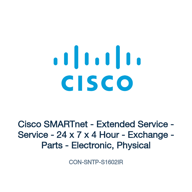 CON-SNTP-S1602IR: Cisco SMARTnet - Extended Service - Service - 24 x 7 x 4 Hour -