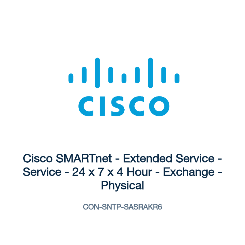 CON-SNTP-SASRAKR6: Cisco SMARTnet - Extended Service - Service - 24 x 7 x 4 Hour -