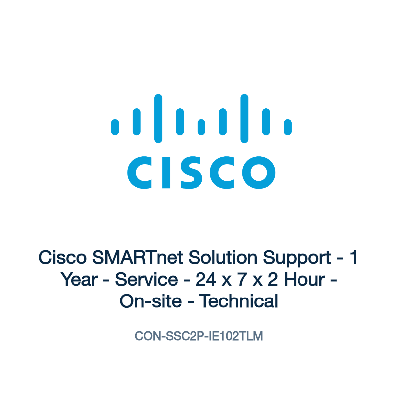 CON-SSC2P-IE102TLM: Cisco SMARTnet Solution Support