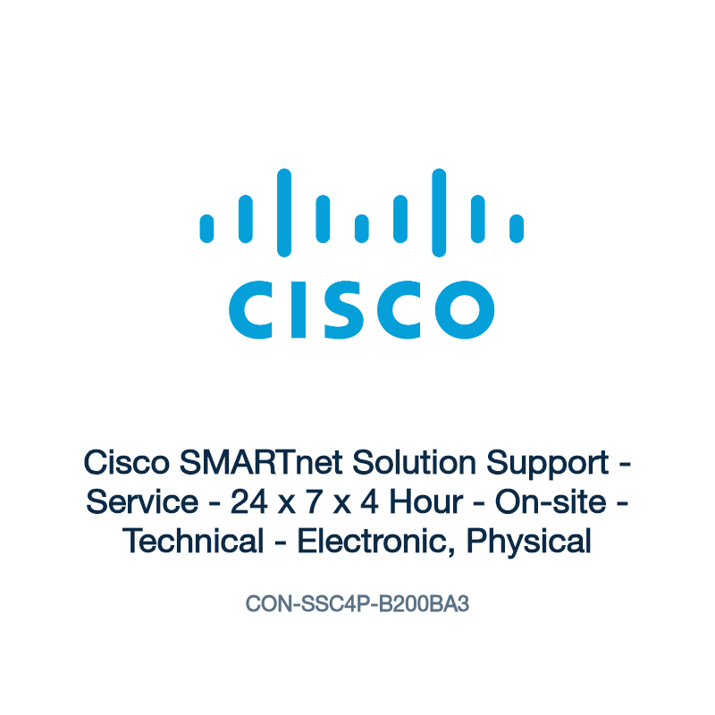 CON-SSC4P-B200BA3: Cisco SMARTnet Solution Support
