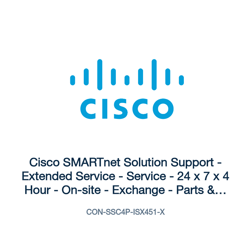 CON-SSC4P-ISX451-X: Cisco SMARTnet Solution Support