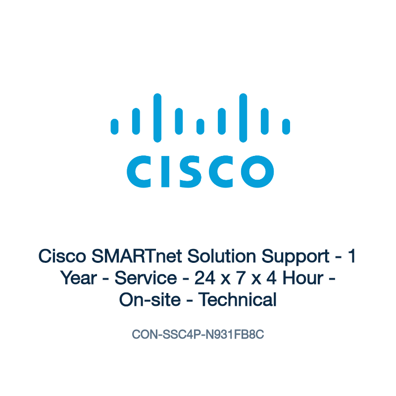 CON-SSC4P-N931FB8C: Cisco SMARTnet Solution Support