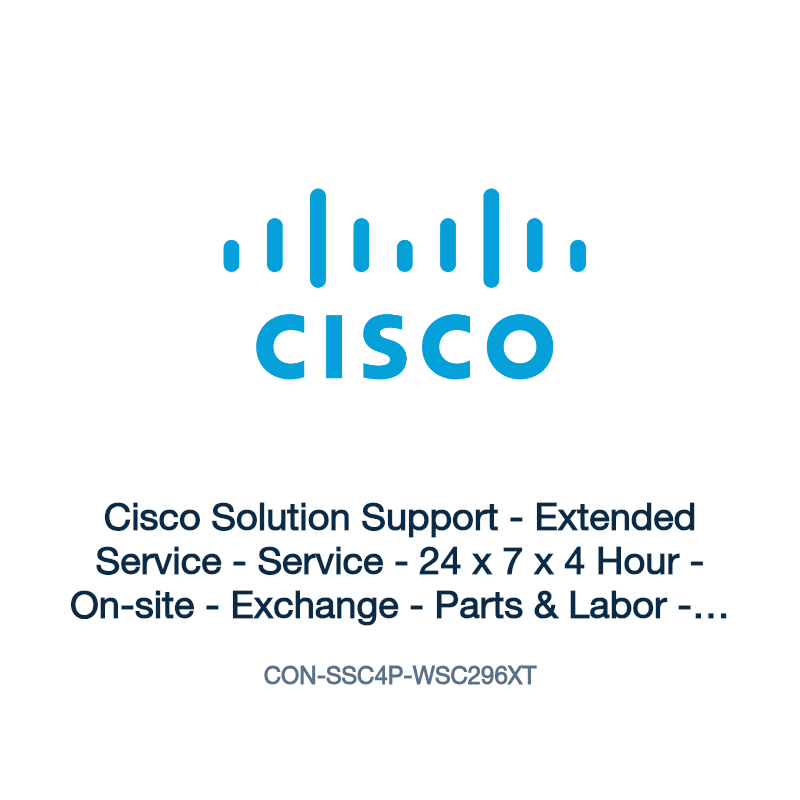 CON-SSC4P-WSC296XT: Cisco Solution Support