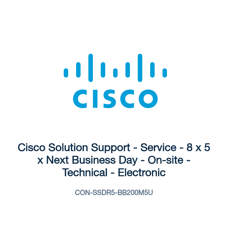 CON-SSDR5-BB200M5U: Cisco Solution Support