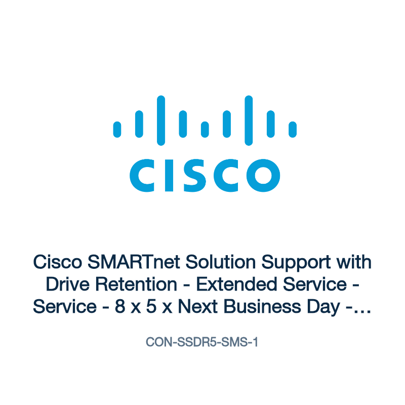 CON-SSDR5-SMS-1: Cisco SMARTnet Solution Support with Drive Retention