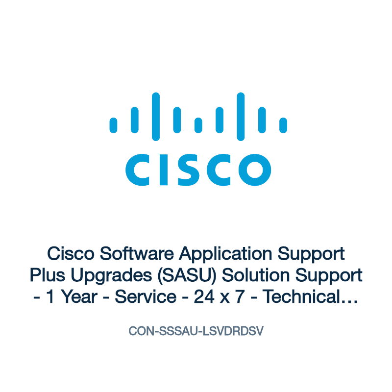 CON-SSSAU-LSVDRDSV: Cisco Software Application Support Plus Upgrades (SASU) Solution