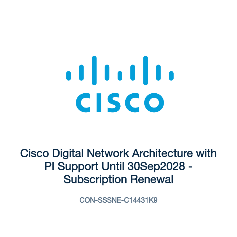 CON-SSSNE-C14431K9: Cisco Digital Network Architecture with PI Support Until 30Sep2028
