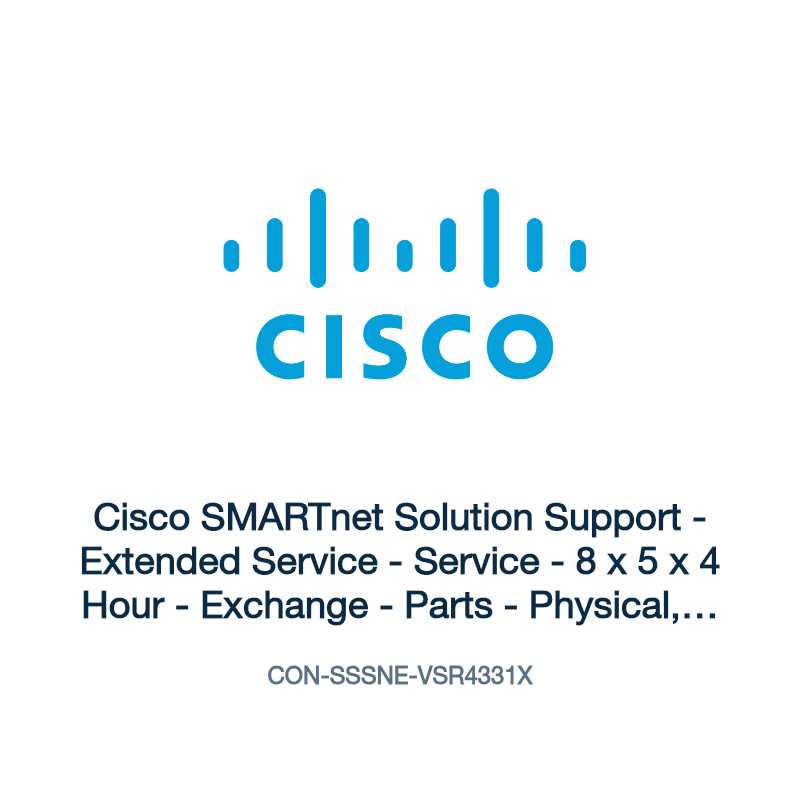 CON-SSSNE-VSR4331X: Cisco SMARTnet Solution Support