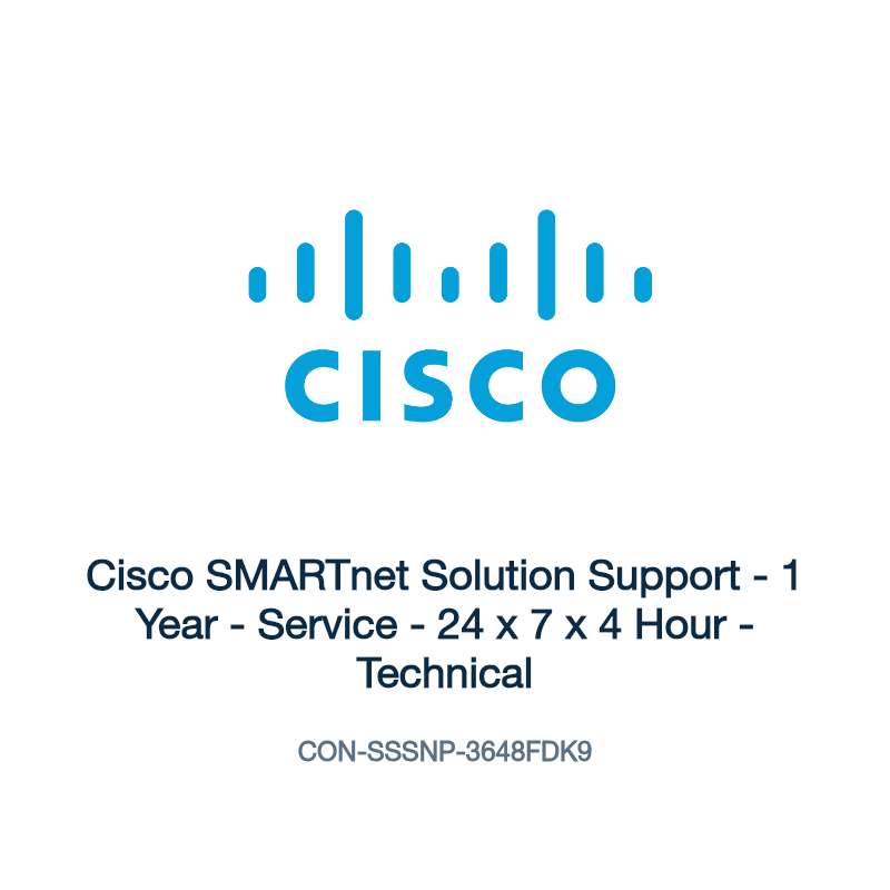 CON-SSSNP-3648FDK9: Cisco SMARTnet Solution Support