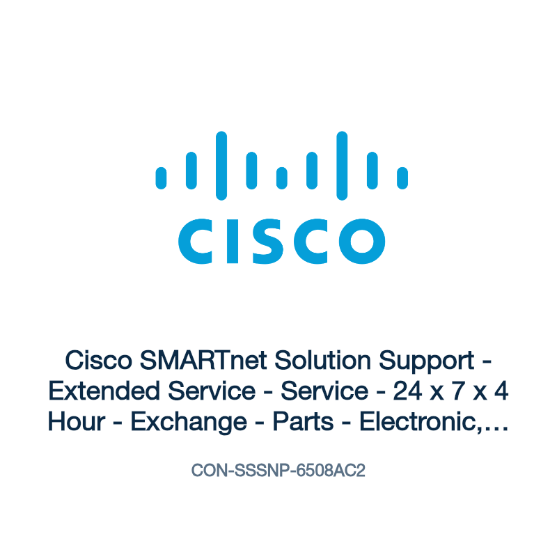 CON-SSSNP-6508AC2: Cisco SMARTnet Solution Support