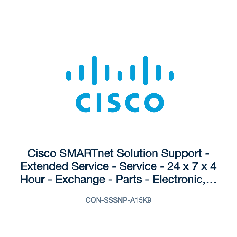 CON-SSSNP-A15K9: Cisco SMARTnet Solution Support