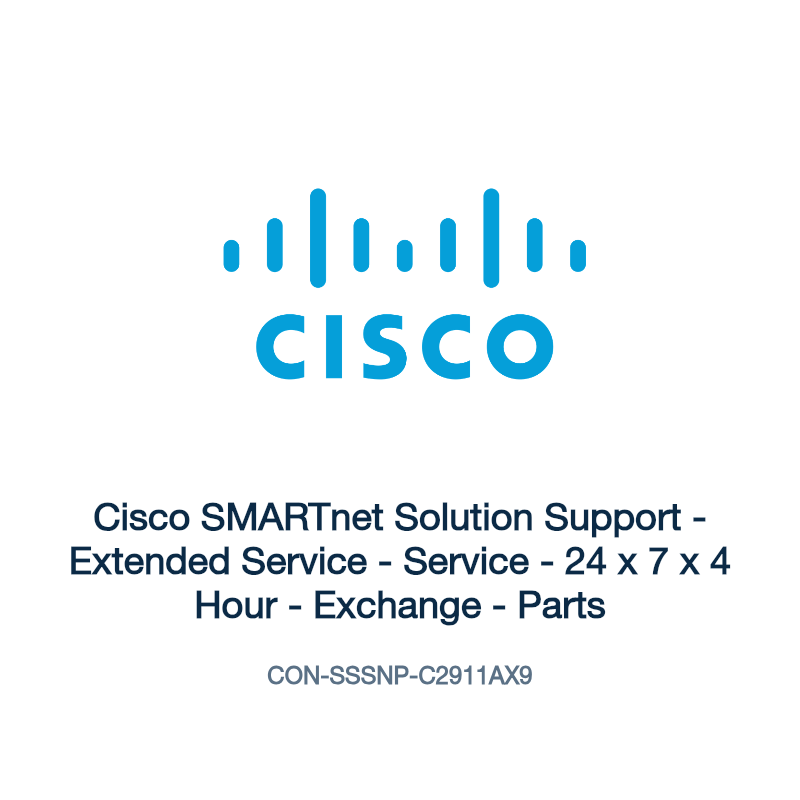 CON-SSSNP-C2911AX9: Cisco SMARTnet Solution Support