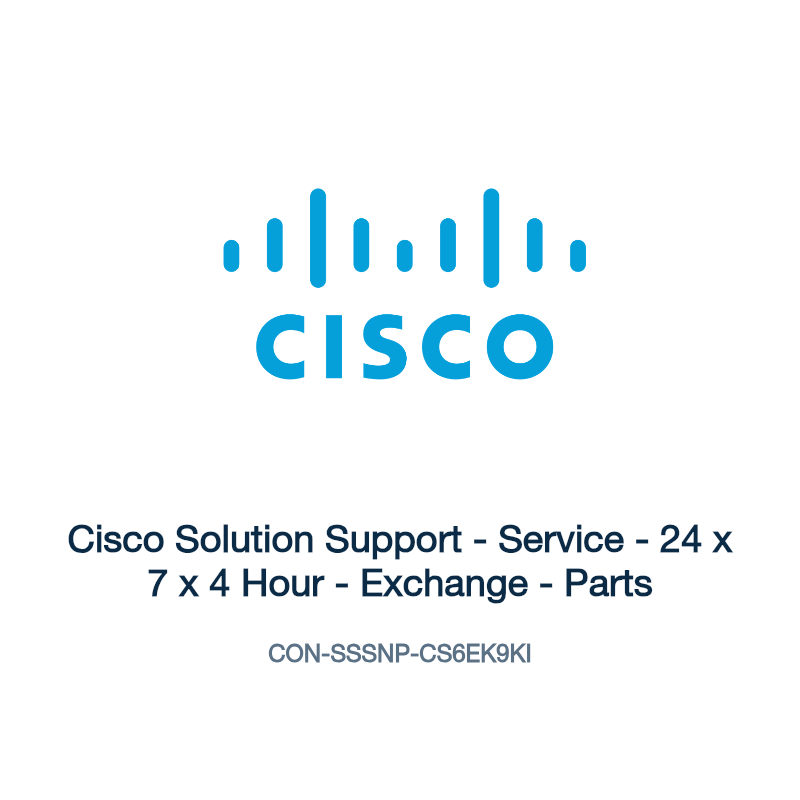 CON-SSSNP-CS6EK9KI: Cisco Solution Support
