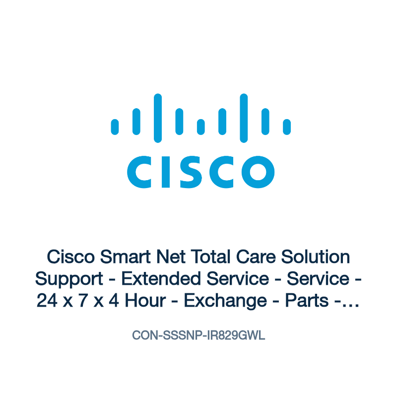CON-SSSNP-IR829GWL: Cisco Smart Net Total Care Solution Support