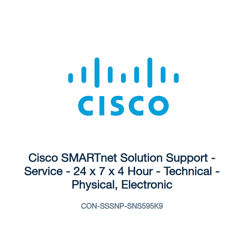 CON-SSSNP-SNS595K9: Cisco SMARTnet Solution Support