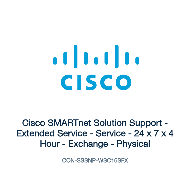 CON-SSSNP-WSC16SFX: Cisco SMARTnet Solution Support