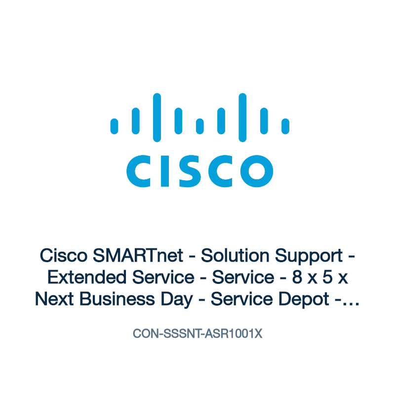 CON-SSSNT-ASR1001X: Cisco SMARTnet - Solution Support - Extended Service - Service